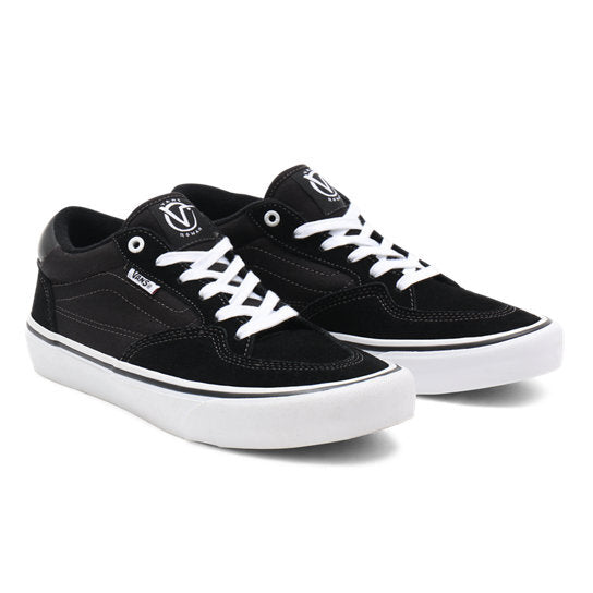 Vans Mens Rowan Pro Zorilla Shoes Slip-Resistant Lightweight - Black/White-5