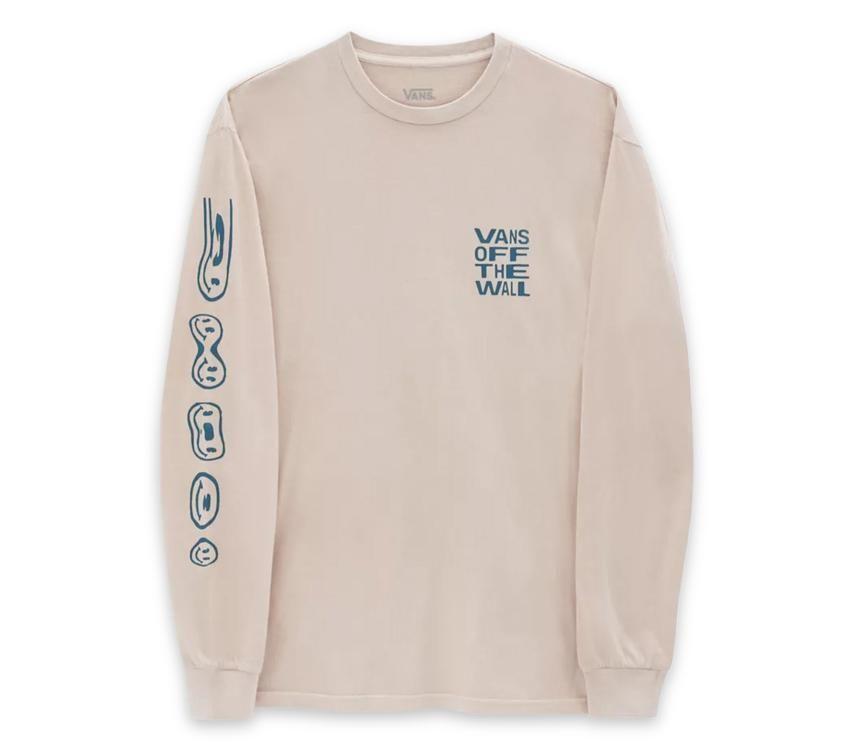 Vans Mens Have A Trip Long Sleeve T-shirt Top - Oatmeal-4