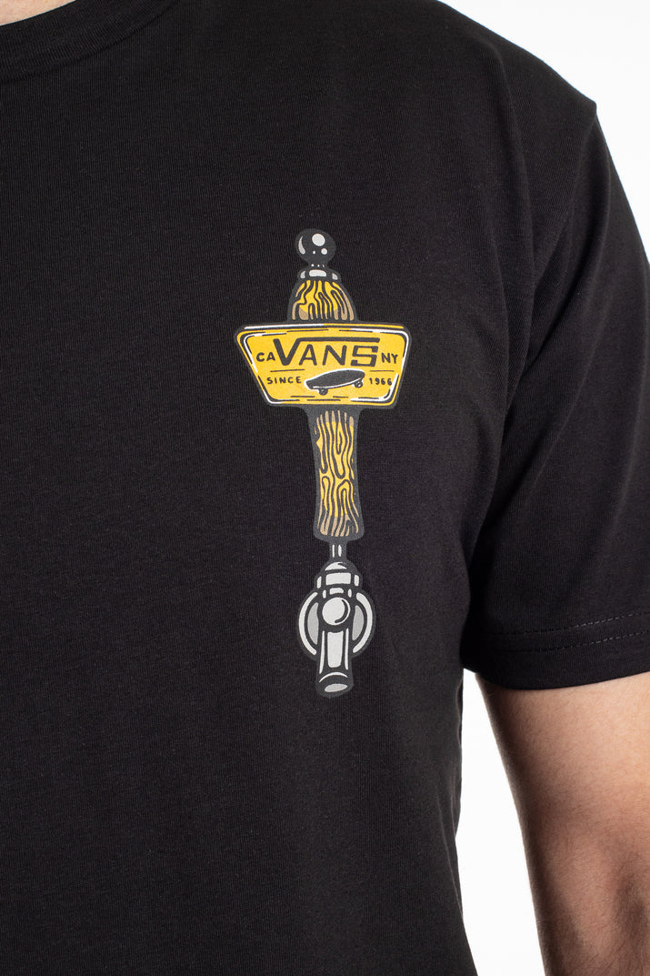 Vans Mens Off The Wall Tavern Cotton Short Sleeve Tee T-shirt - Black-3