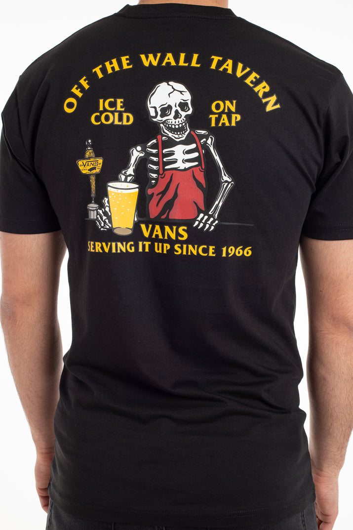 Vans Mens Off The Wall Tavern Cotton Short Sleeve Tee T-shirt - Black-4