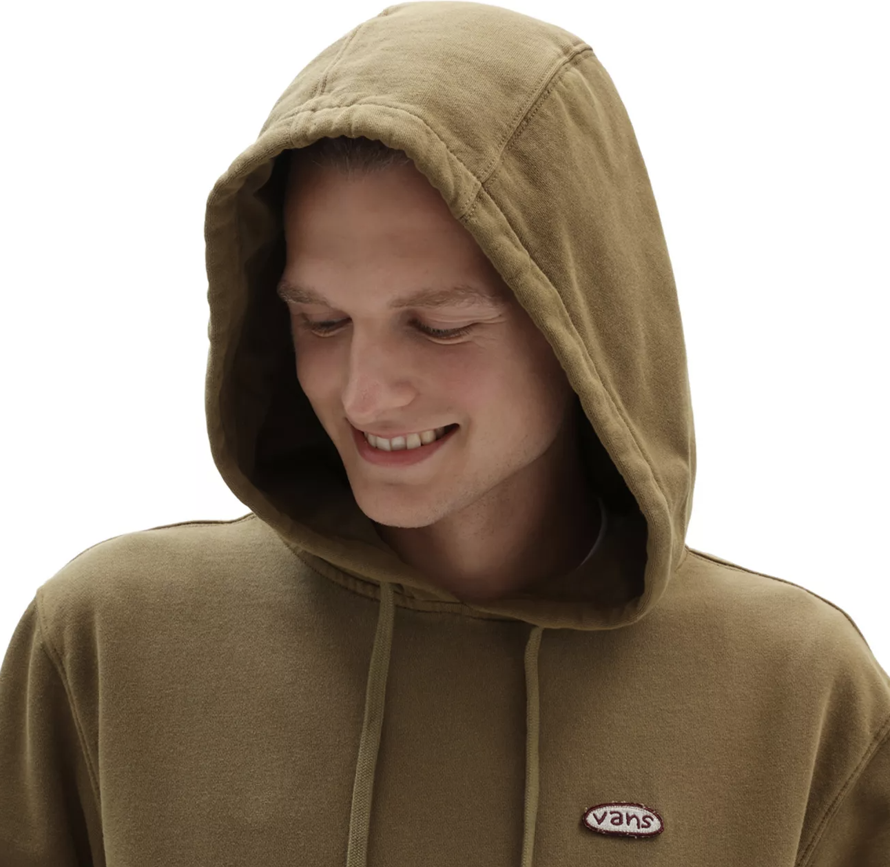 Vans Mens Multiplier Vintage Wash Pullover Hoodie Jumper - Nutria-4