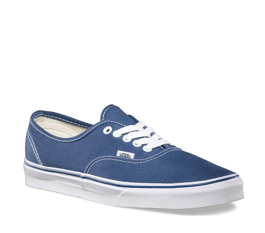 Vans Authentic Canvas Shoes Sneakers Denim Skateboard Sneakers Casual - Navy-1