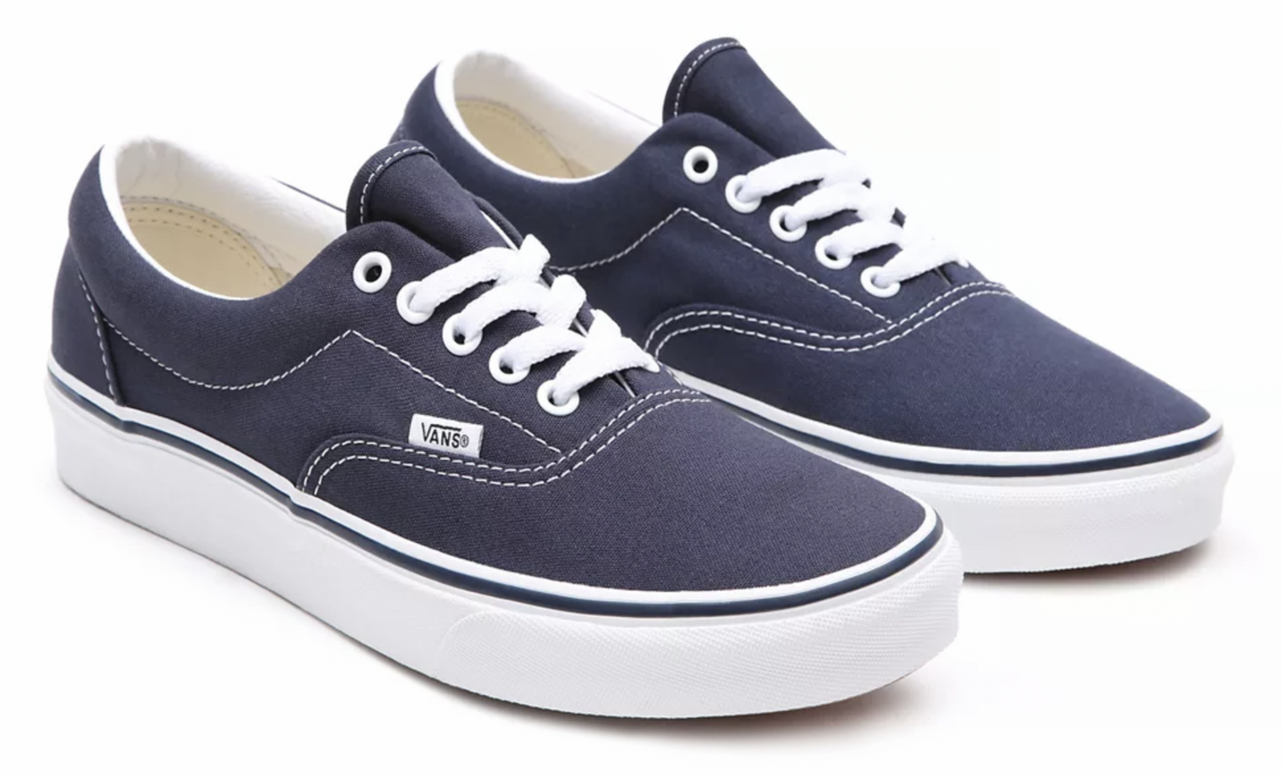 Vans Mens Era Canvas Shoes - Navy (Casual Skateboard Sneakers)-1