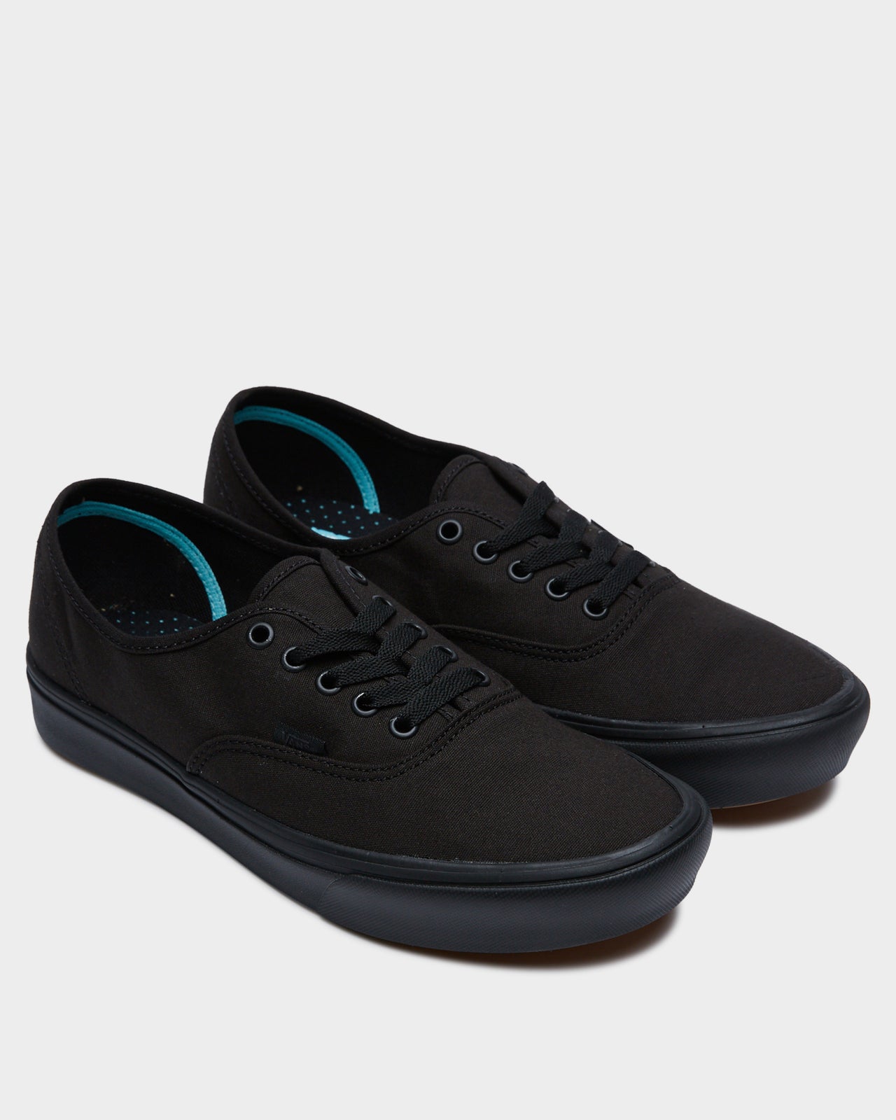 Vans Mens Authentic Comfycush Canvas Shoes Classic Sneaker Casual - Black/Black-0