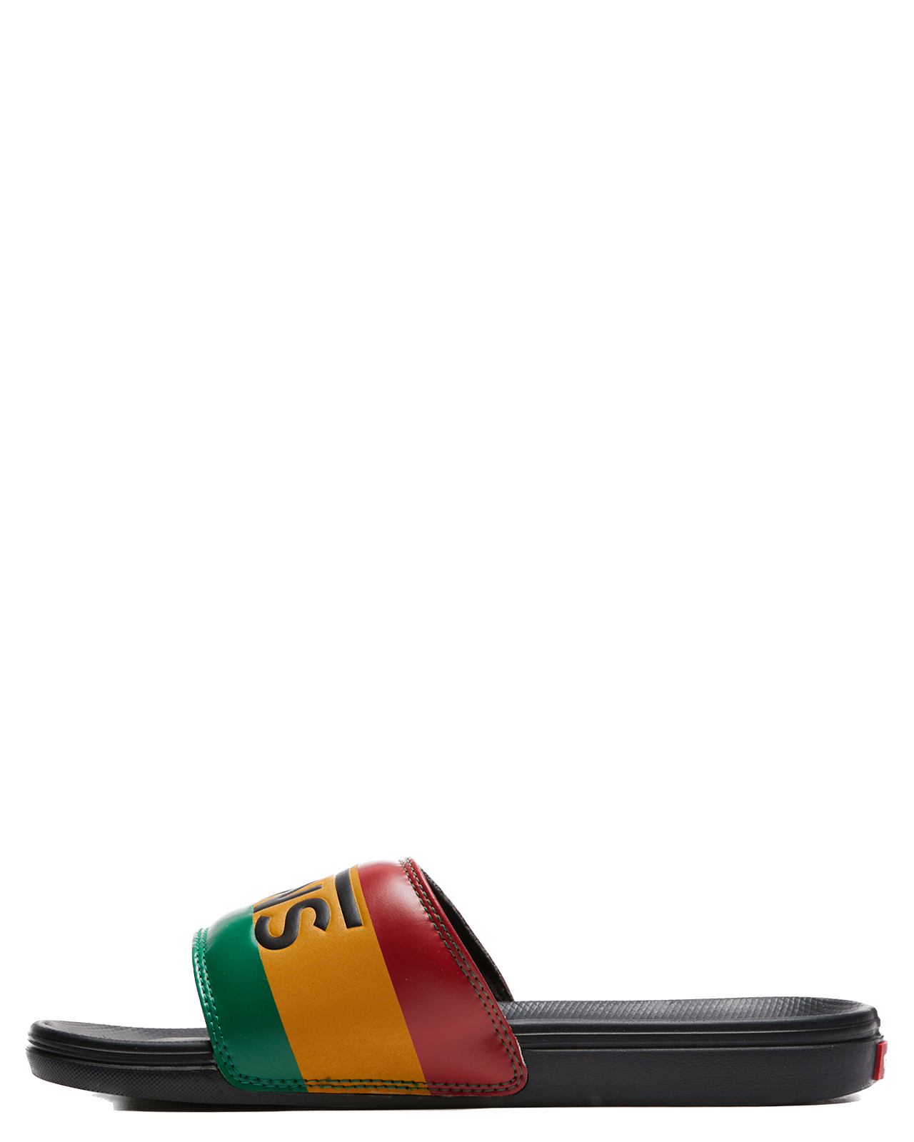 Vans La Costa Slide On Slides Flip Flops Bob Marley Reggae - Rasta Black-4
