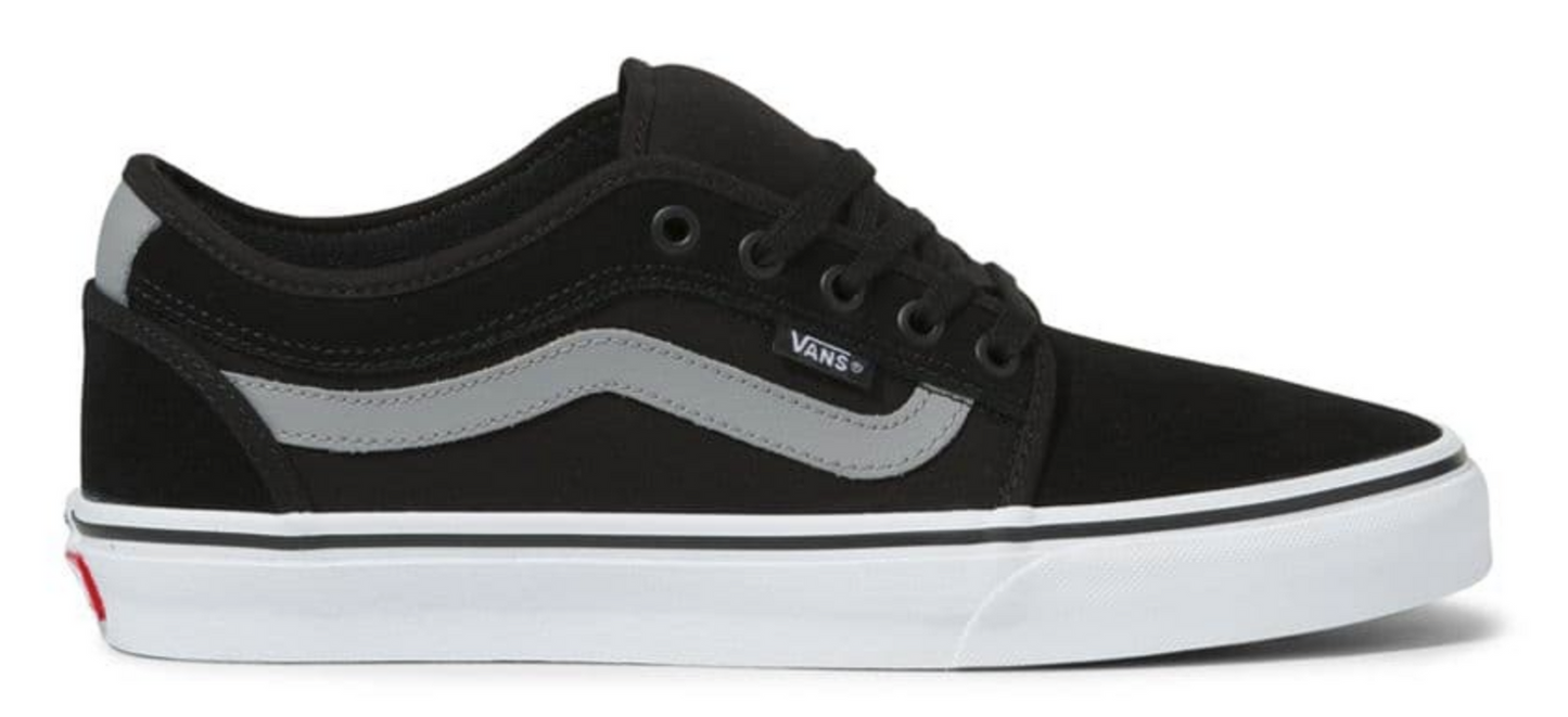 Vans Mens Chukka Low Side Stripe Casual Canvas Shoes Sneakers- Black/Gray/White-8