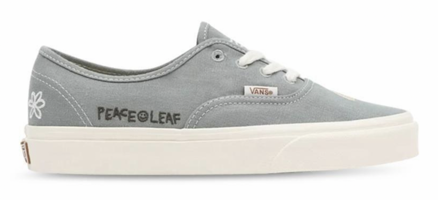 Vans Mens Authentic Eco Theory Sneakers Casual Shoes - Green Milieu/Marshmallow-4