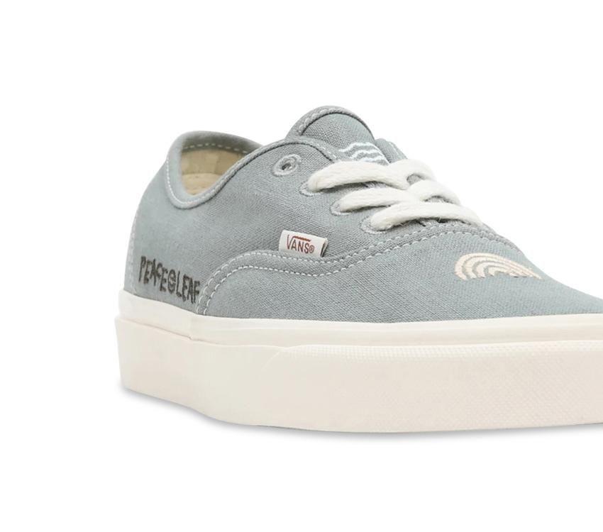 Vans Mens Authentic Eco Theory Sneakers Casual Shoes - Green Milieu/Marshmallow-3