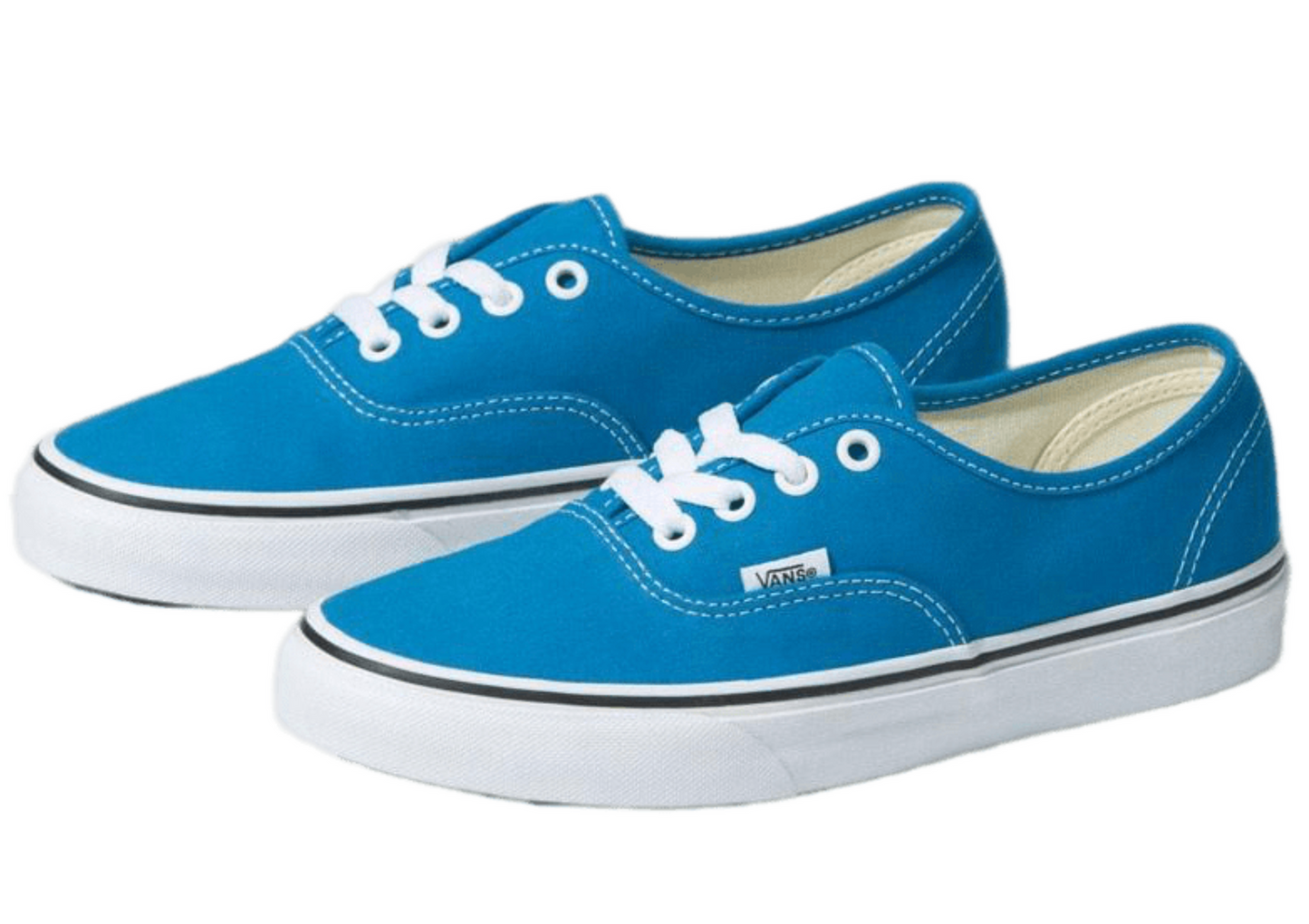 Vans Mens Authentic Canvas Shoes Sneakers Classic Skateboard Casual - Blue-0
