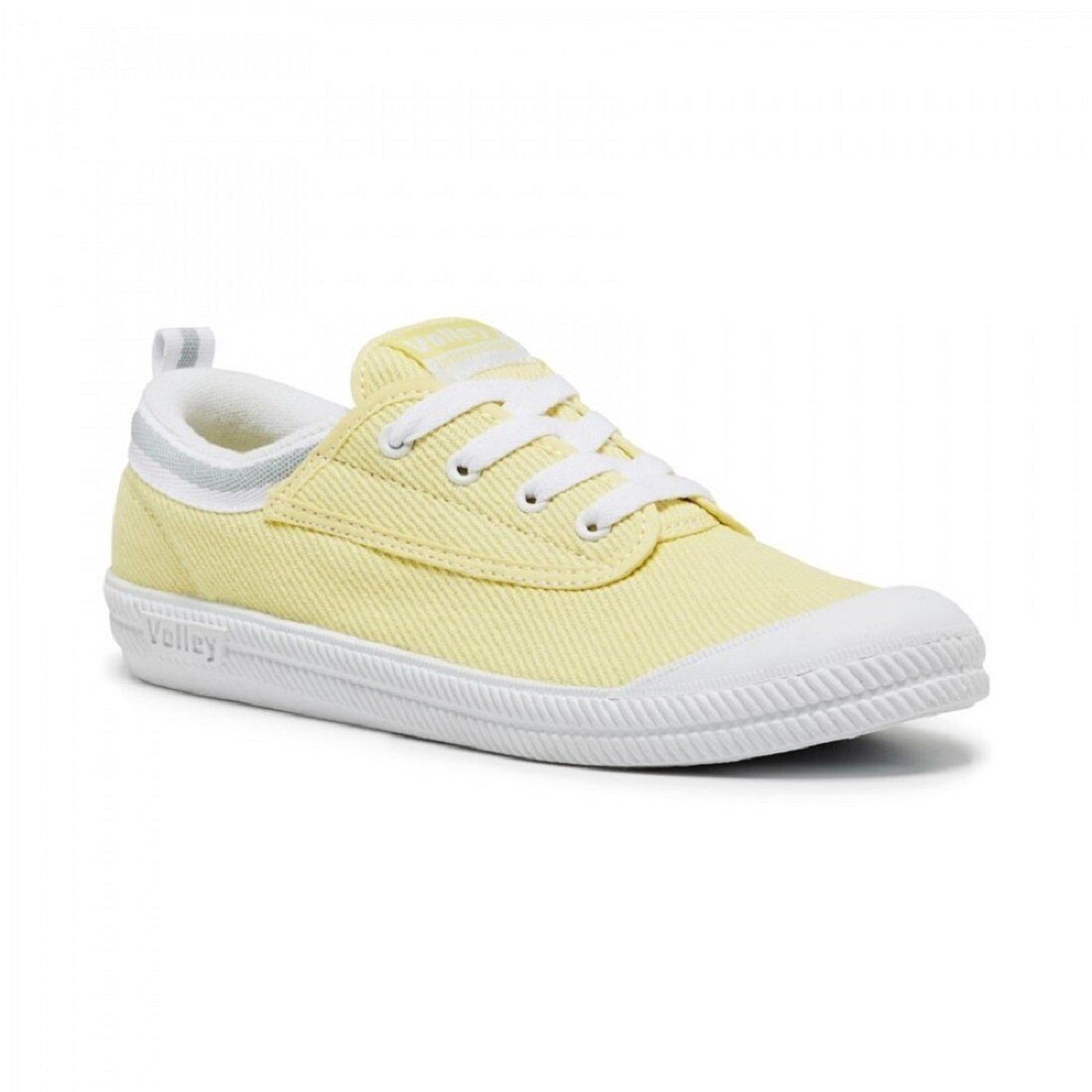 Volley International Mens Sneakers Casual Lace Up Shoes Canvas - Lemon Drop