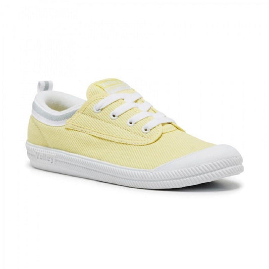 Volley International Mens Sneakers Casual Lace Up Shoes Canvas - Lemon Drop