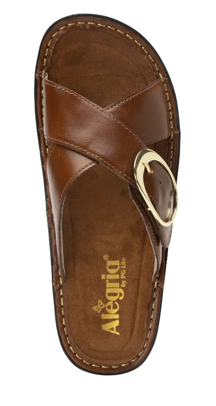 Alegria Vanya Womens Slide Sandals Shoes Leather - Luggage-4