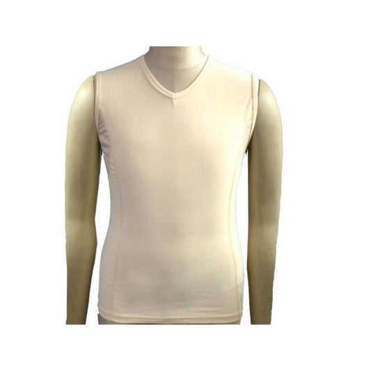Compression Junior V Neck Top - Skin-0