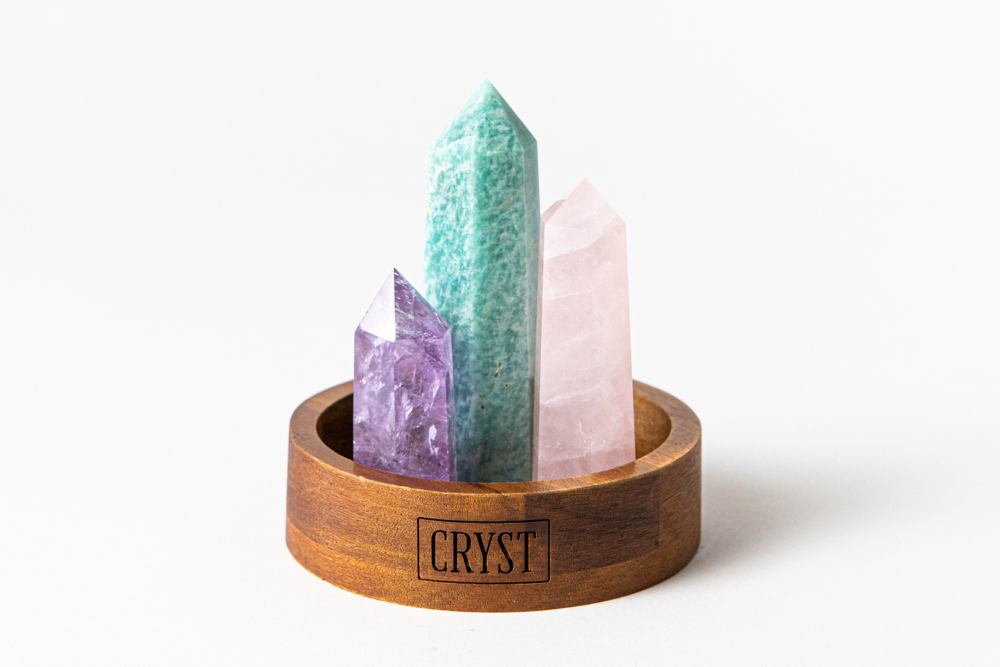 Virgo Crystal Trio - Rose Quartz, Amethyst + Amazonite-5