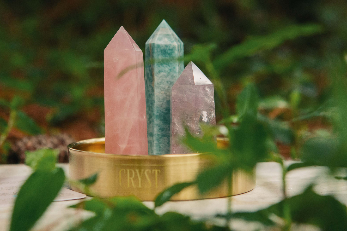 Virgo Crystal Trio - Rose Quartz, Amethyst + Amazonite-2