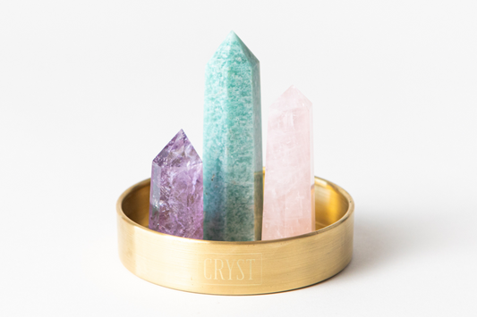 Virgo Crystal Trio - Rose Quartz, Amethyst + Amazonite-0