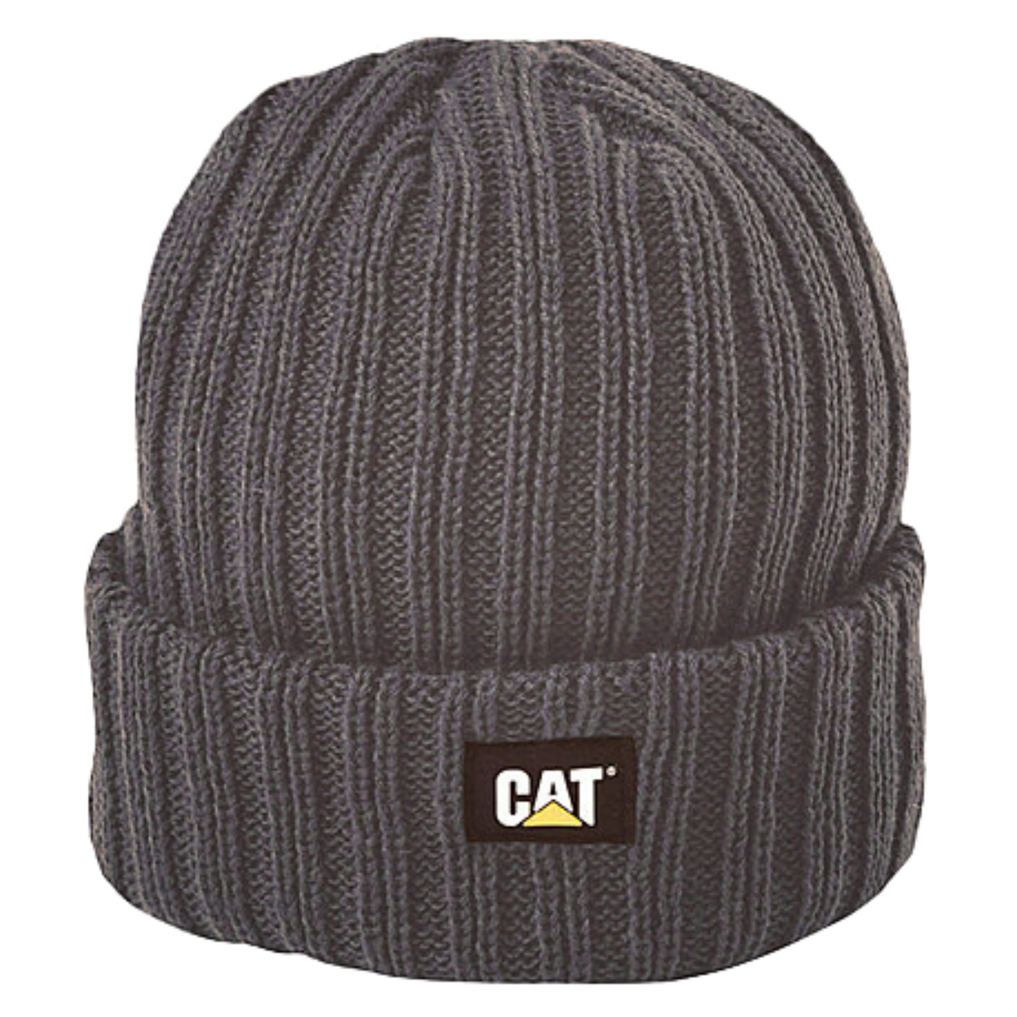 Caterpillar Rib Watch Beanie Hat Cap Warm Winter Knit - Graphite-0