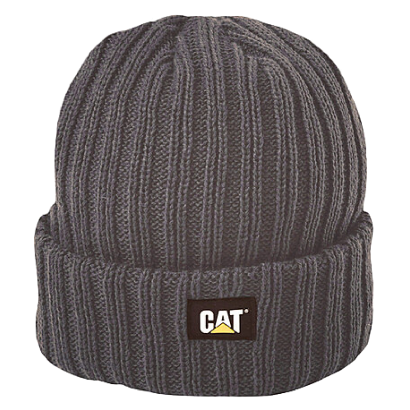 Caterpillar Rib Watch Beanie Hat Cap Warm Winter Knit - Graphite-0
