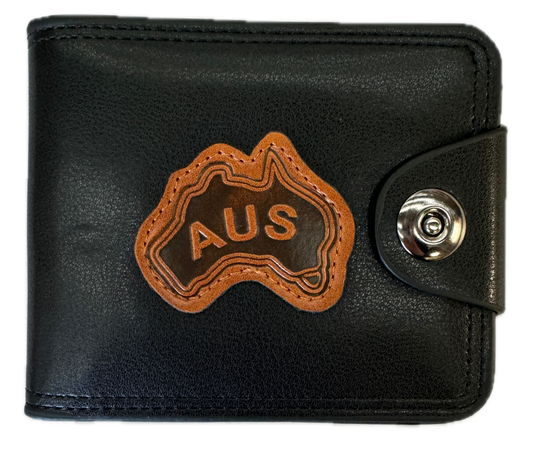 Souvenir Wallet Australia Classic AUS Oz in Black-0