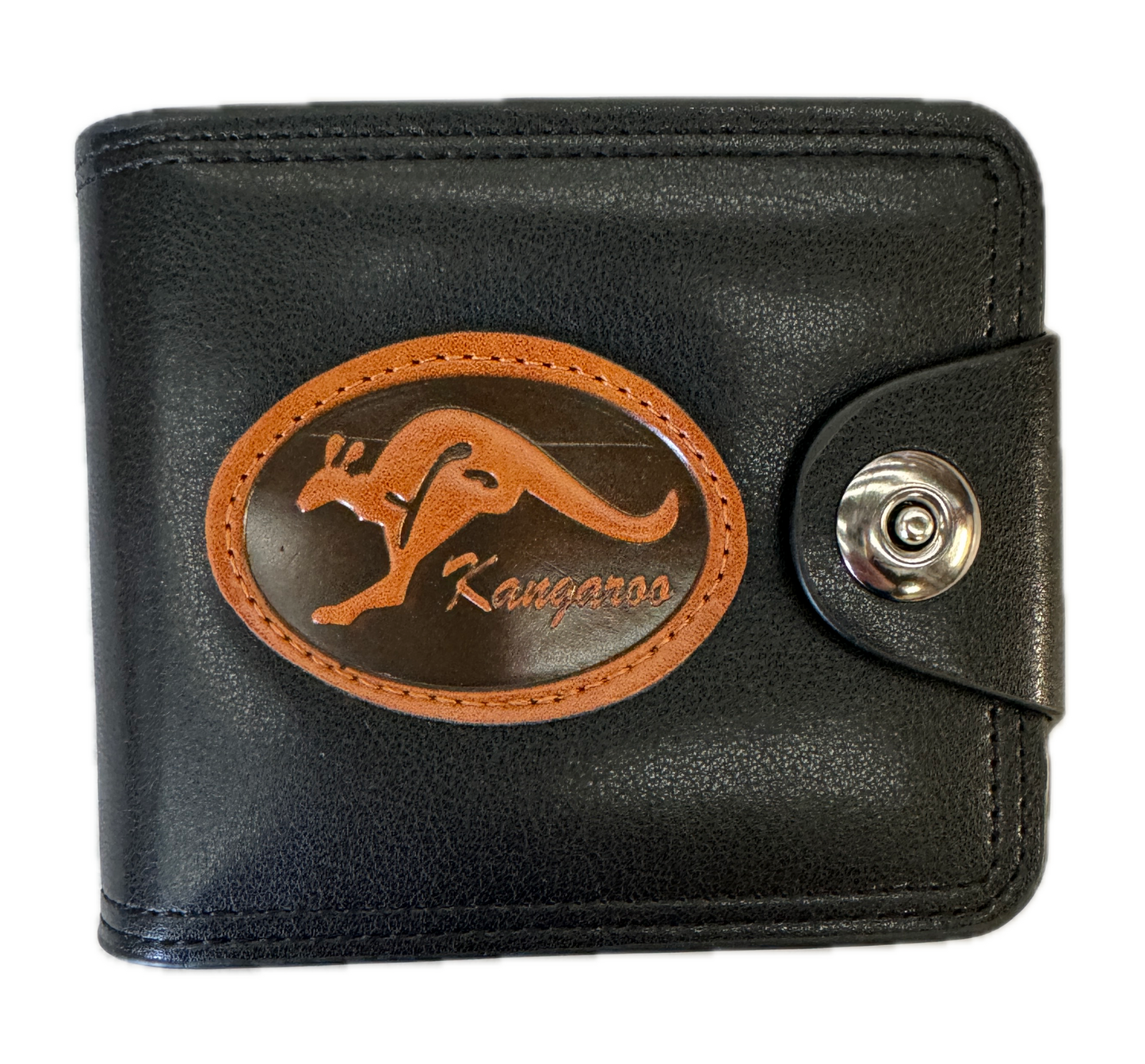 Souvenir Wallet Australia Classic Australian Kangaroo in Black-0