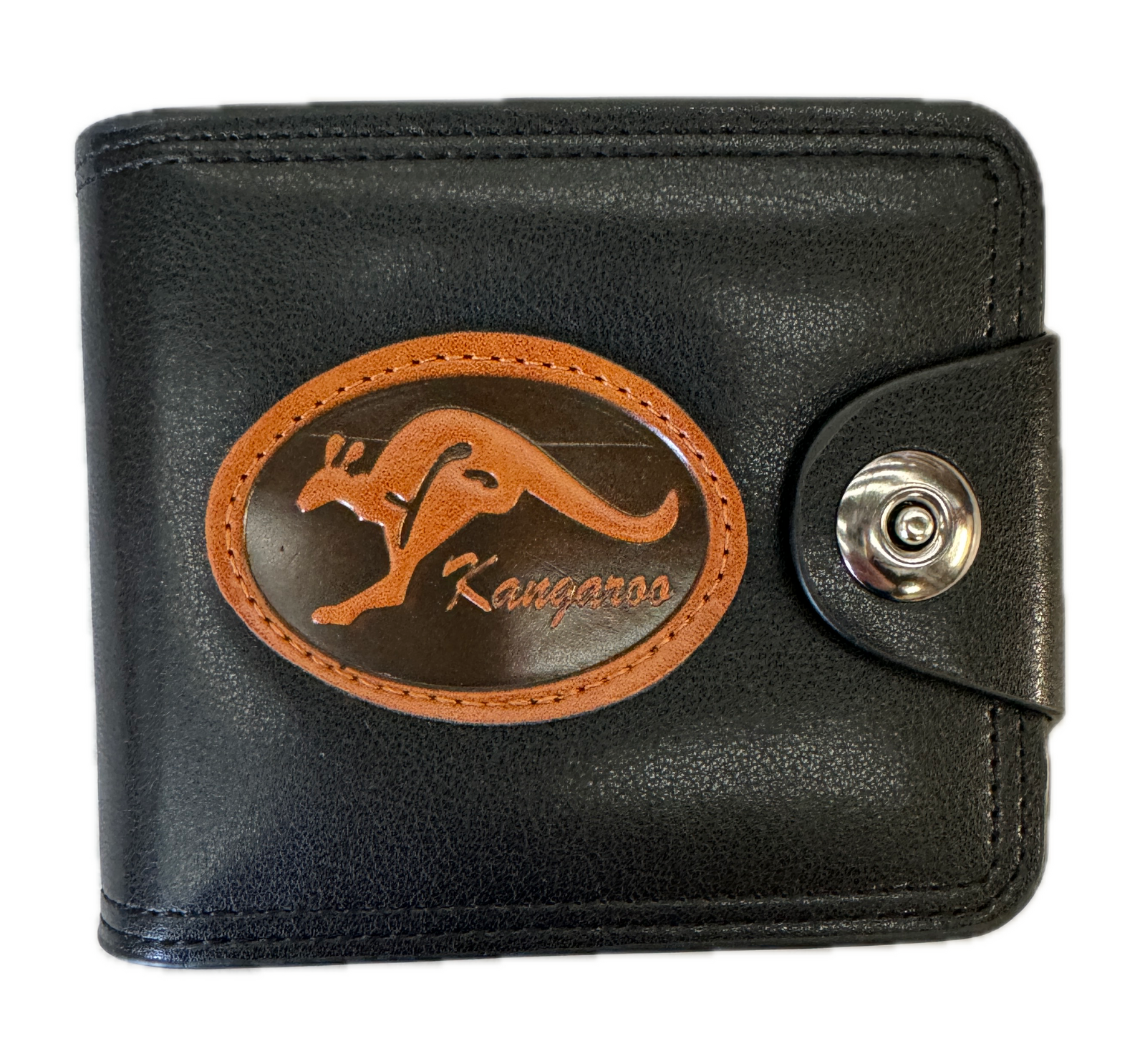 Souvenir Wallet Australia Classic Australian Kangaroo in Black-0