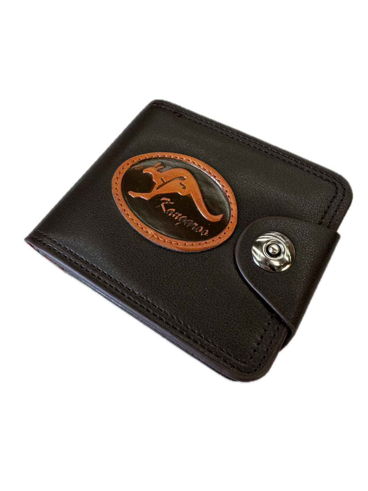 Souvenir Wallet Australia Classic Australian Kangaroo in Brown-2