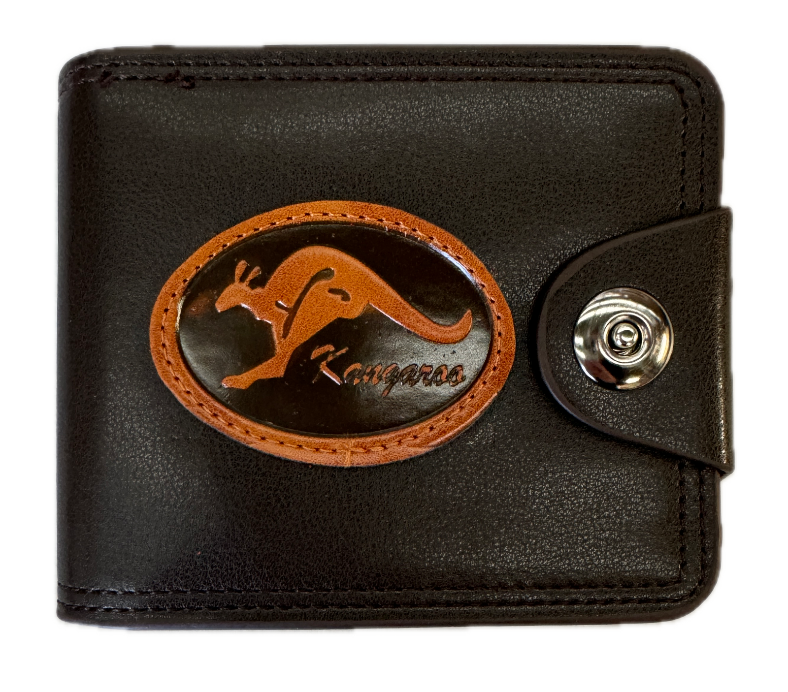 Souvenir Wallet Australia Classic Australian Kangaroo in Brown-1