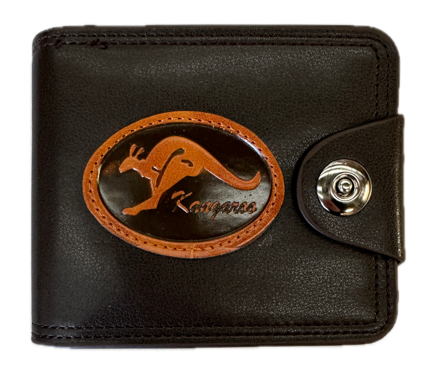 Souvenir Wallet Australia Classic Australian Kangaroo in Brown-0