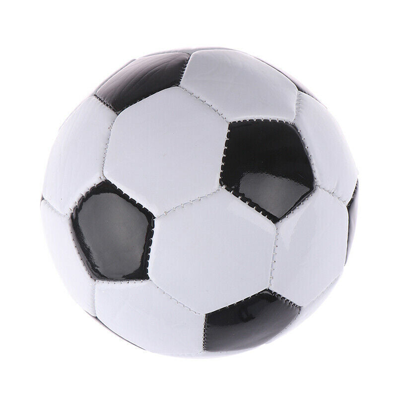 Classic Soccer Ball Football Training Standard Size 5 - Black/White-1