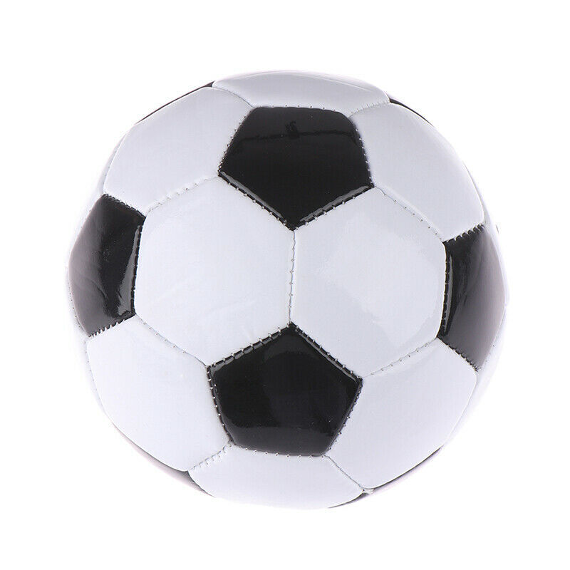 Classic Soccer Ball Football Training Standard Size 5 - Black/White-2