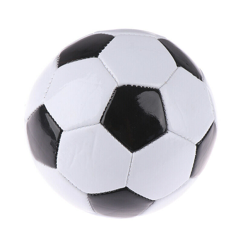 Classic Soccer Ball Football Training Standard Size 5 - Black/White-0