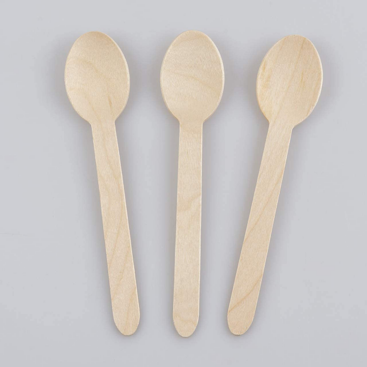 2160x 11cm Small Mini Extra Strong Disposable Wooden Spoons (Bulk)