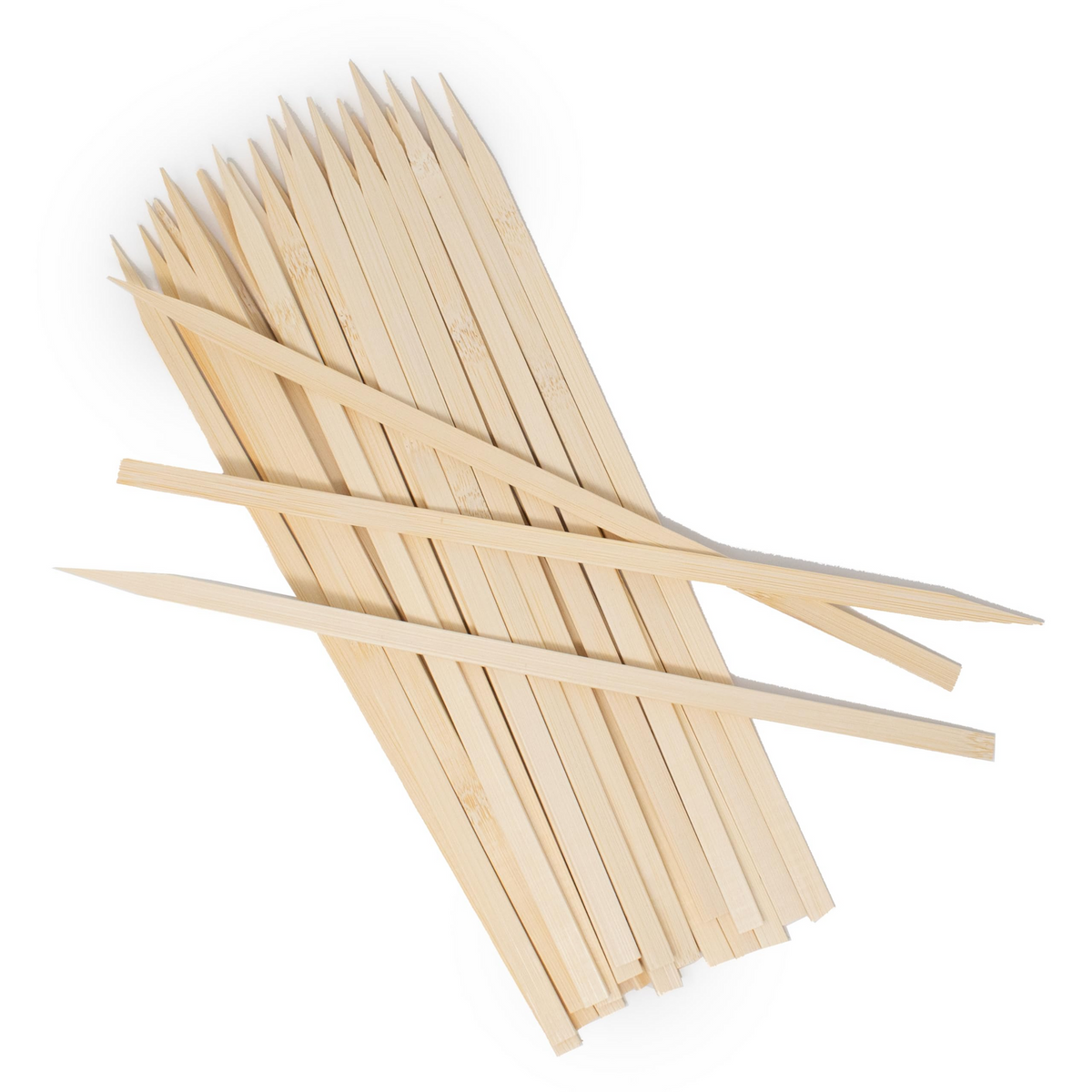 1080x 30cm Bamboo Skewers Disposable Flat Wooden Kebab Satay Meat BBQ Stick