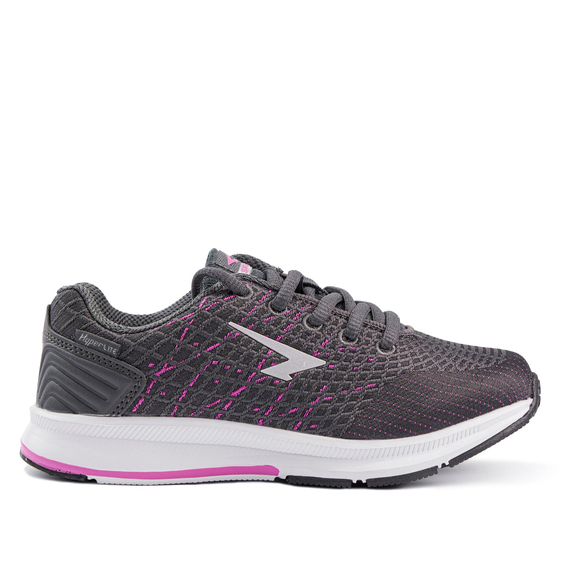 Weave Girls Lace Runners - Charcoal Fuchsia-0