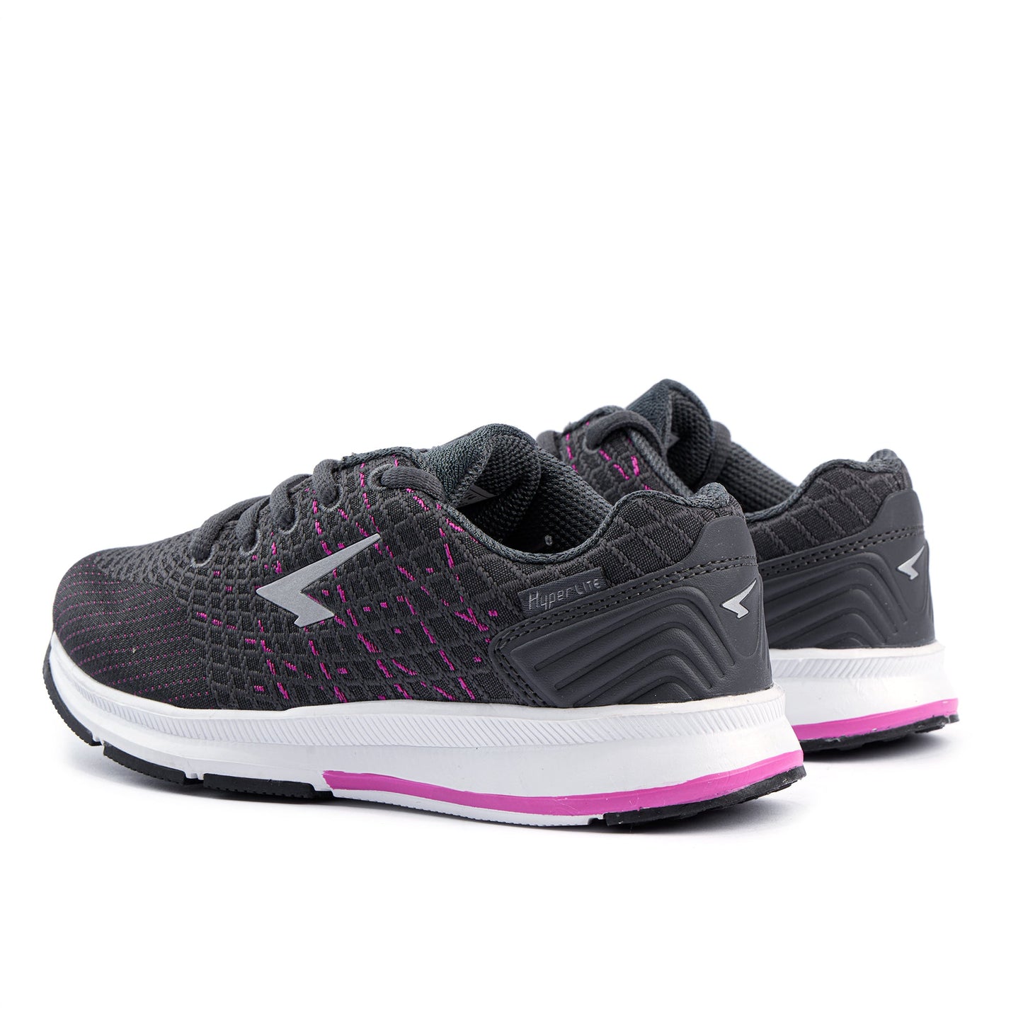 Weave Girls Lace Runners - Charcoal Fuchsia-2