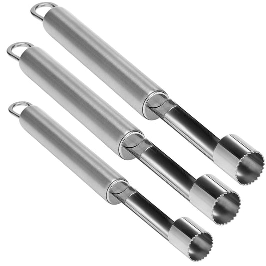 3x WILTSHIRE APPLE CORER Fruit Vegetable Cutter Slicer Tool Stainless Steel-0