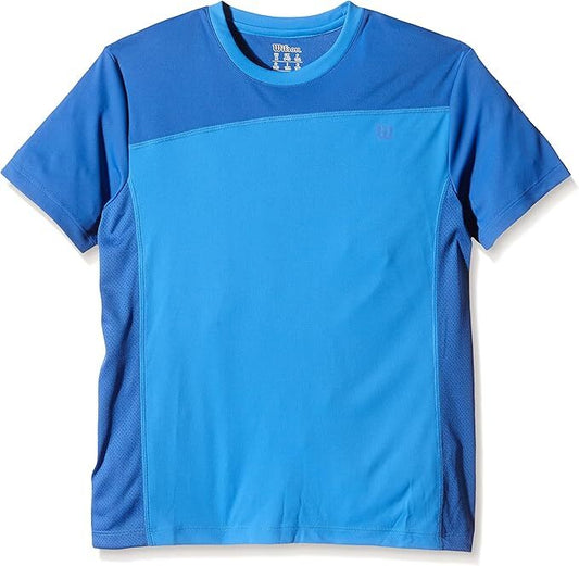 Wilson's Boys ProStaff Crew T-Shirt Top Tennis Competition Kids - Blue-0
