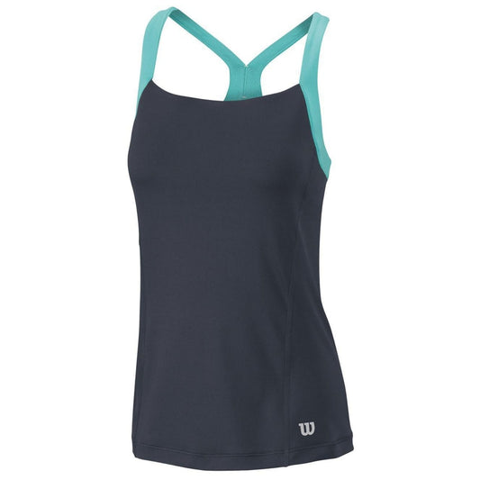 WILSON Summer Strappy Tank Top Tennis Sports Gym - Coal-0