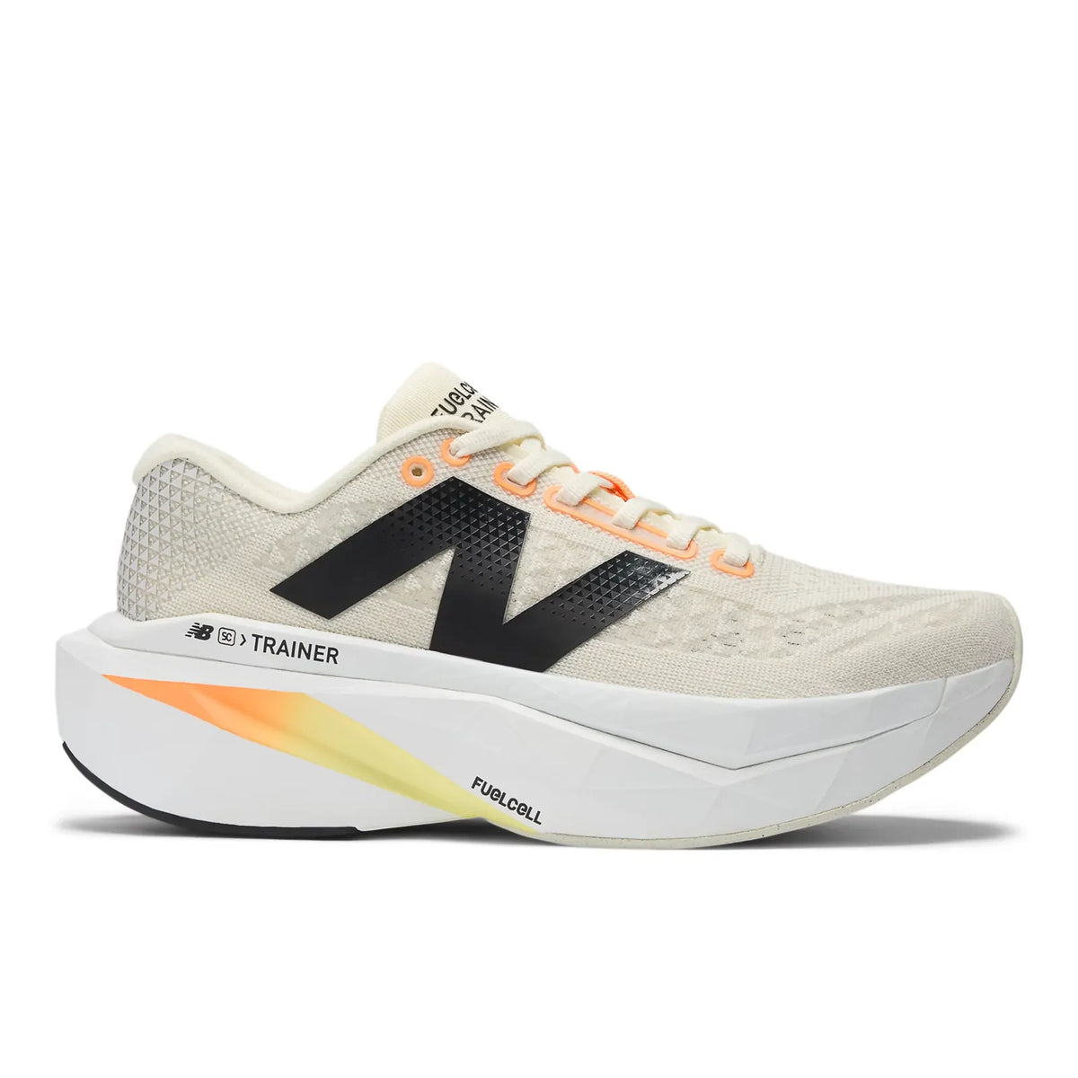 New Balance Womens FuelCell SuperComp Trainers V3 Running Shoes in Angora/Hot Mango