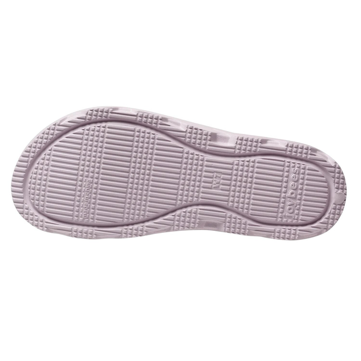 Joybees Womens Riviera Sandal Lightweight Slip-On Comfort Lug Sole in Misted Mauve