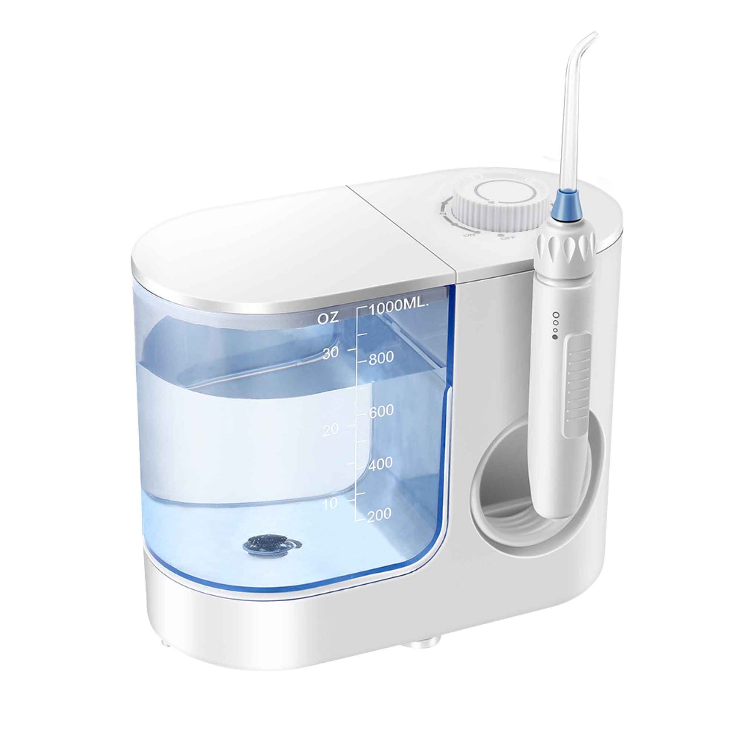 Water Jet Dental Flosser 1000ml White - Electric Oral Pressure Irrigator-0
