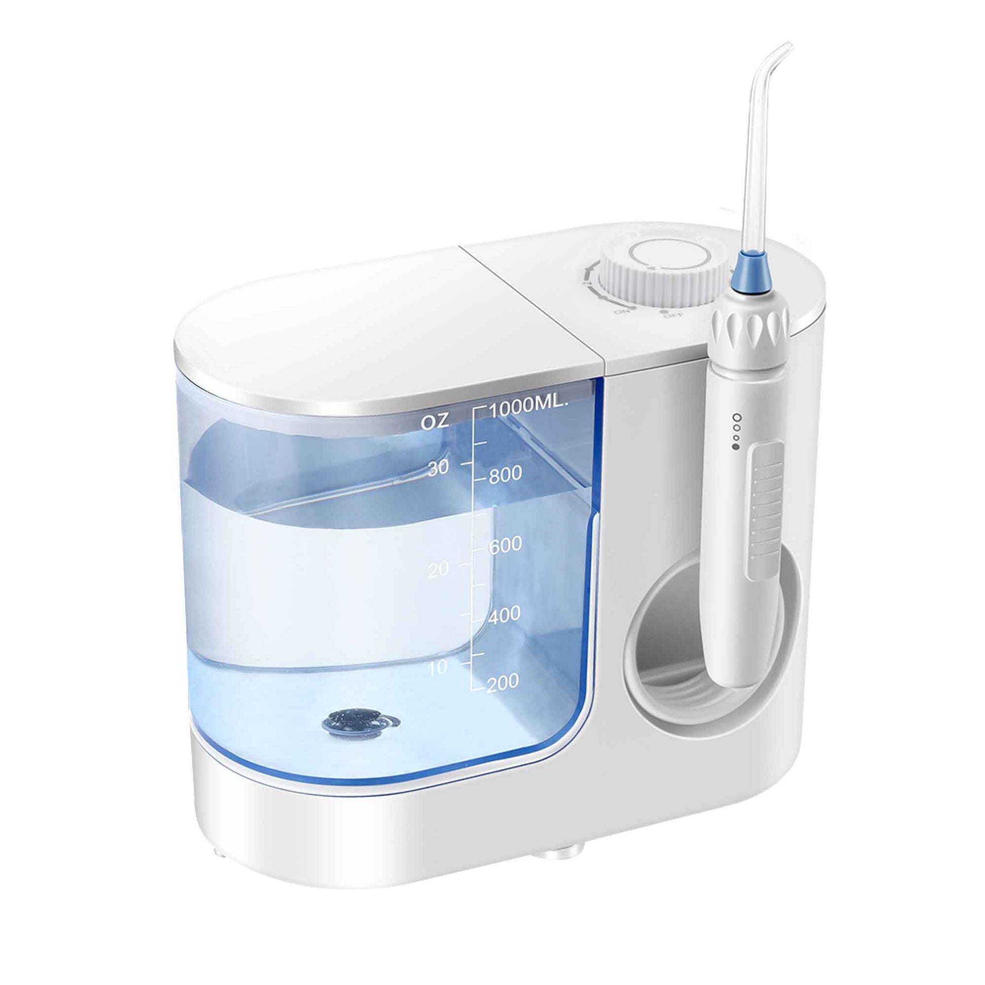 Water Jet Dental Flosser 1000ml White - Electric Oral Pressure Irrigator-0