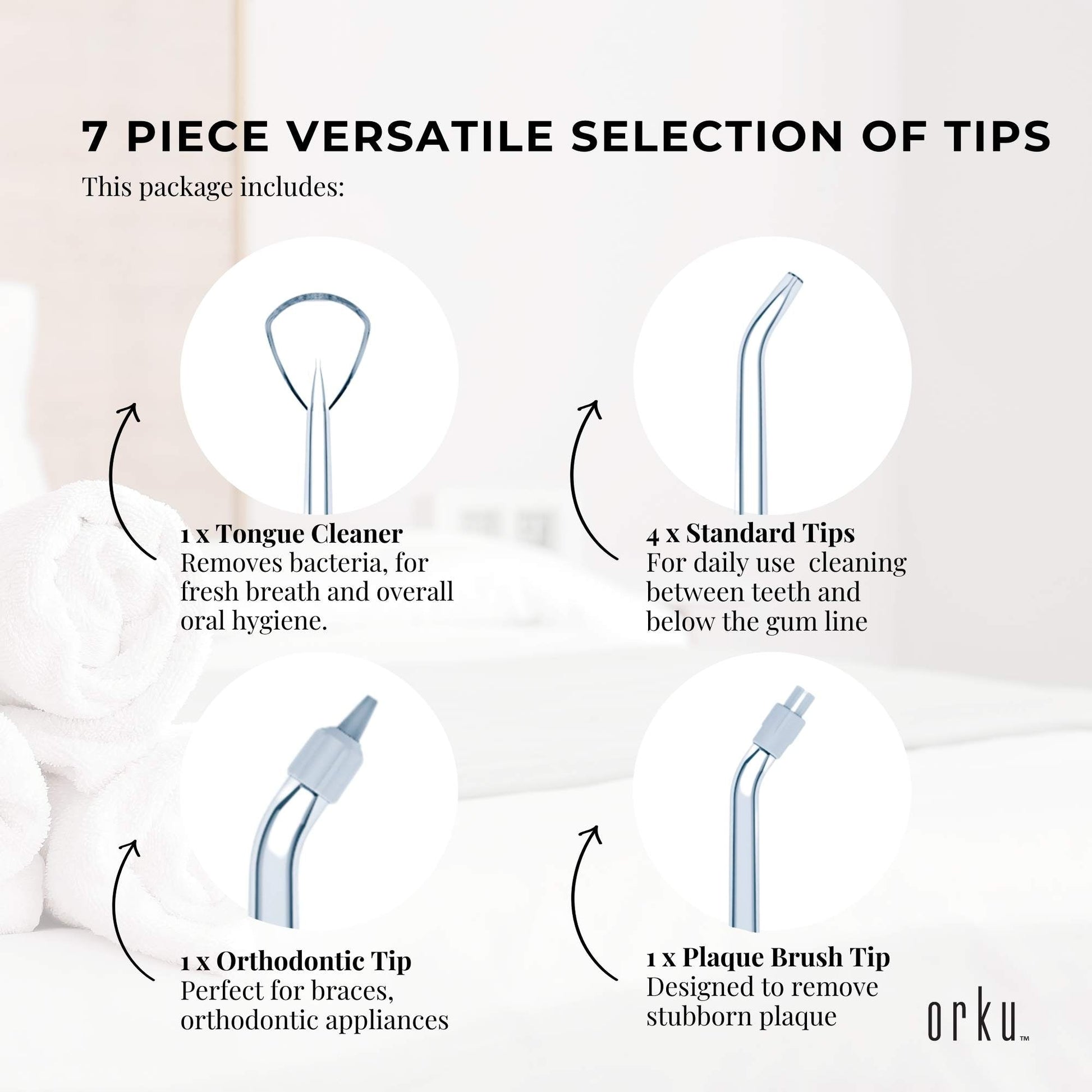 Water Jet Dental Flosser 600ml Black - Electric Oral Pressure Tooth Irrigator-4