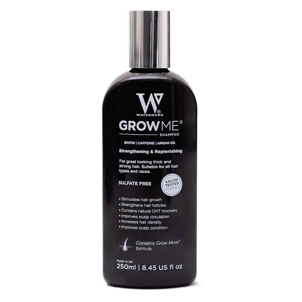 Watermans Grow Me Hair Growth Shampoo 250ml DHT Blocking Biotin Argan Anti Loss-0