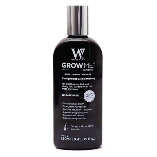Watermans Grow Me Hair Growth Shampoo 250ml DHT Blocking Biotin Argan Anti Loss-0