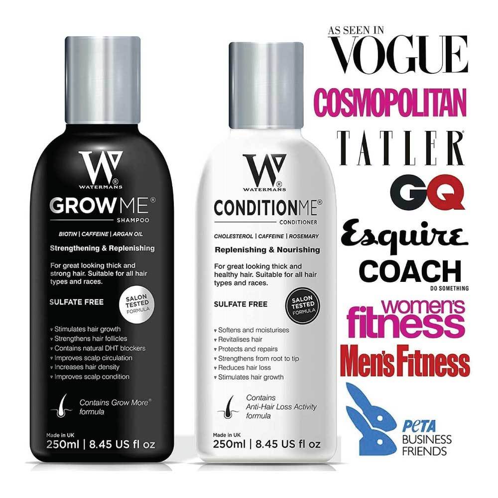 Watermans Grow Me Shampoo Conditioner Elixir Pack Full Hair Growth Anti Loss Kit-4