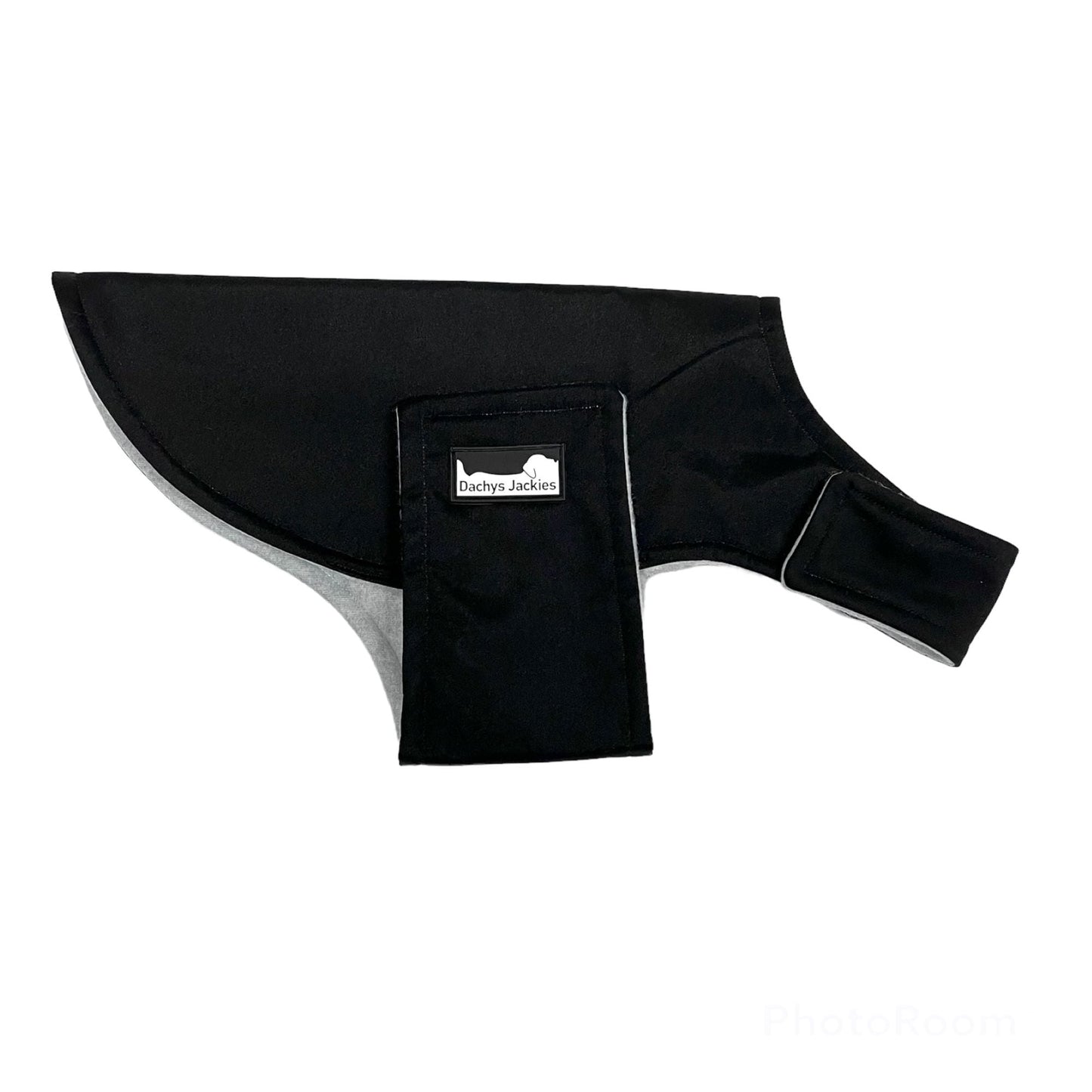 Waterproof Dog Jacket Rain Coat - Water Wind Resistant Small Breed Vest - Black-0