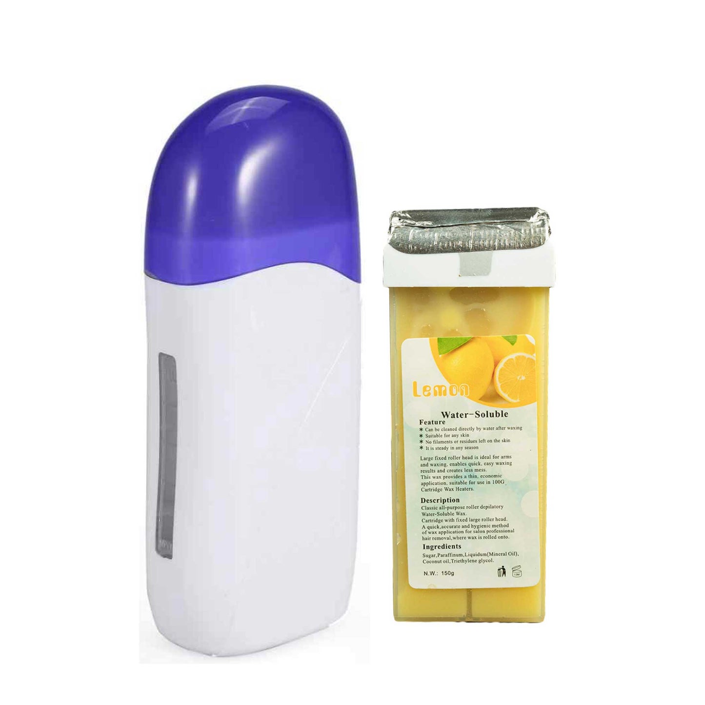 Wax Roll On Heater Warmer + Waxing Cartridge - Salon Hair Removal-2