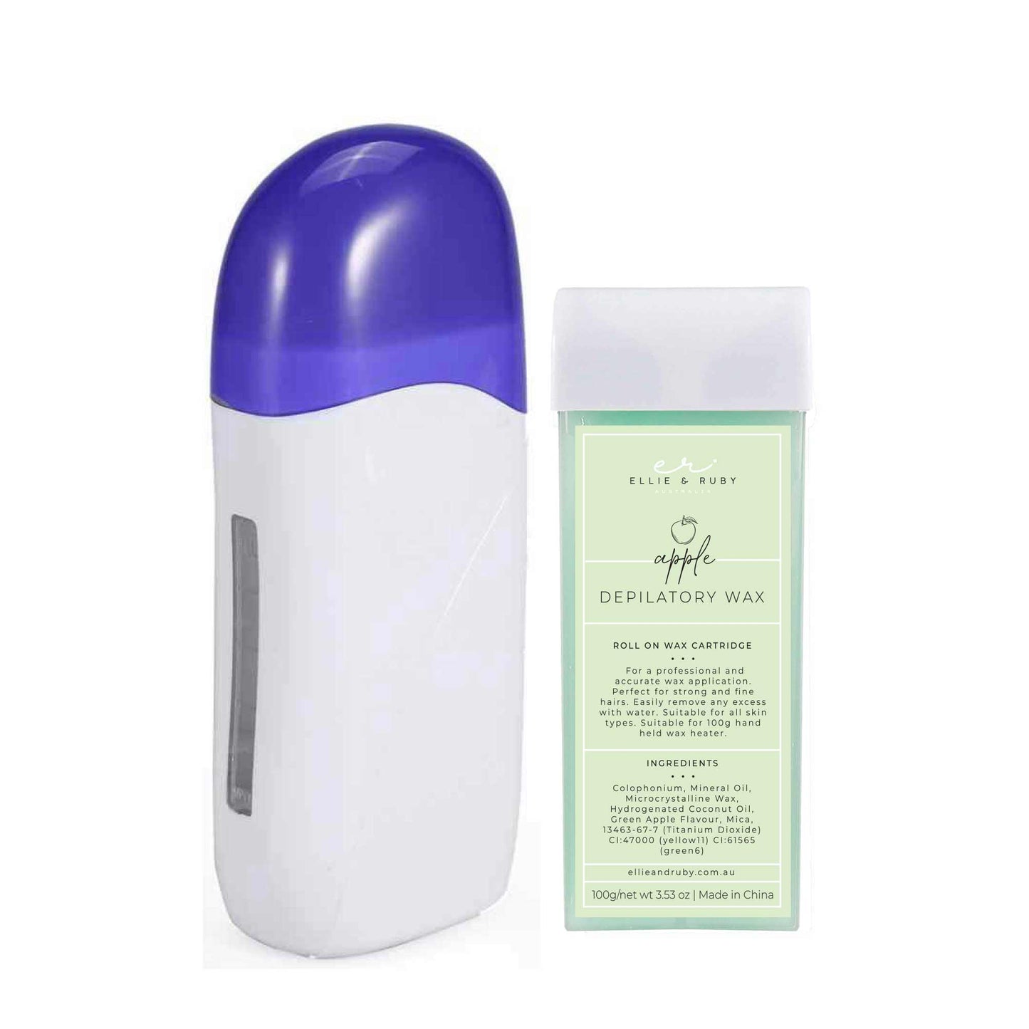 Wax Roll On Heater Warmer + Waxing Cartridge - Salon Hair Removal-3