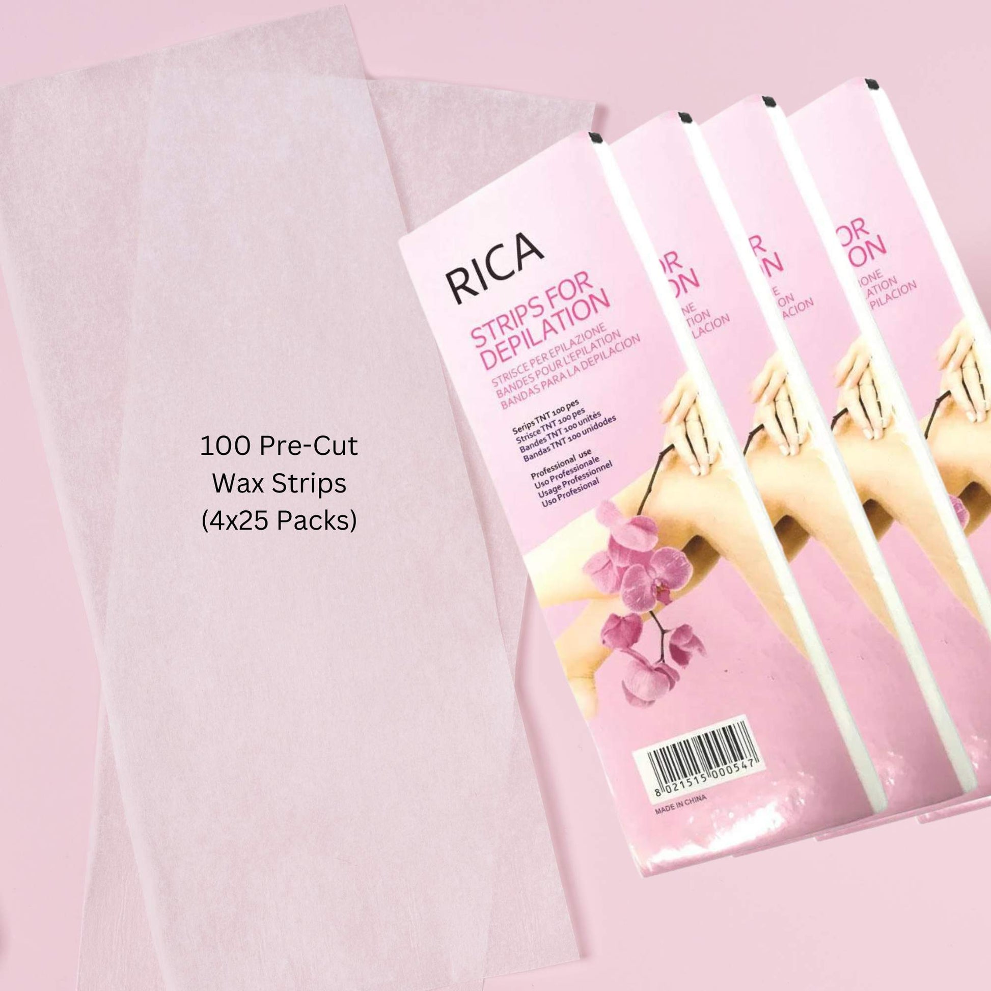 Waxing Kit - Digital Wax Warmer + 100g Wax Cartridge + 100x Pre-Cut Strips Pack-2